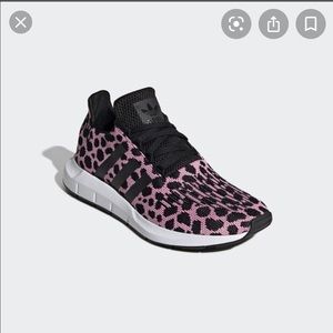 Pink leopard Adidas Swift Run
